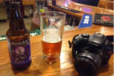 Alaskan beer camera
